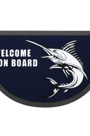 Zerbino Mezzaluna Antisdrucciolo 40x68 cm in Poliuretano Espanso - Resistente agli Agenti Atmosferici - Zerbinetto Marlin Scelto Dai Clienti