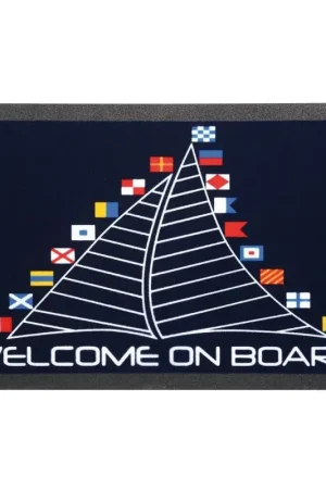 Zerbino Rettangolare Antisdrucciolo Format 50x80 cm in Poliestere - Resistente agli Agenti Atmosferici per Nautica e Barche Occasione Imperdibile