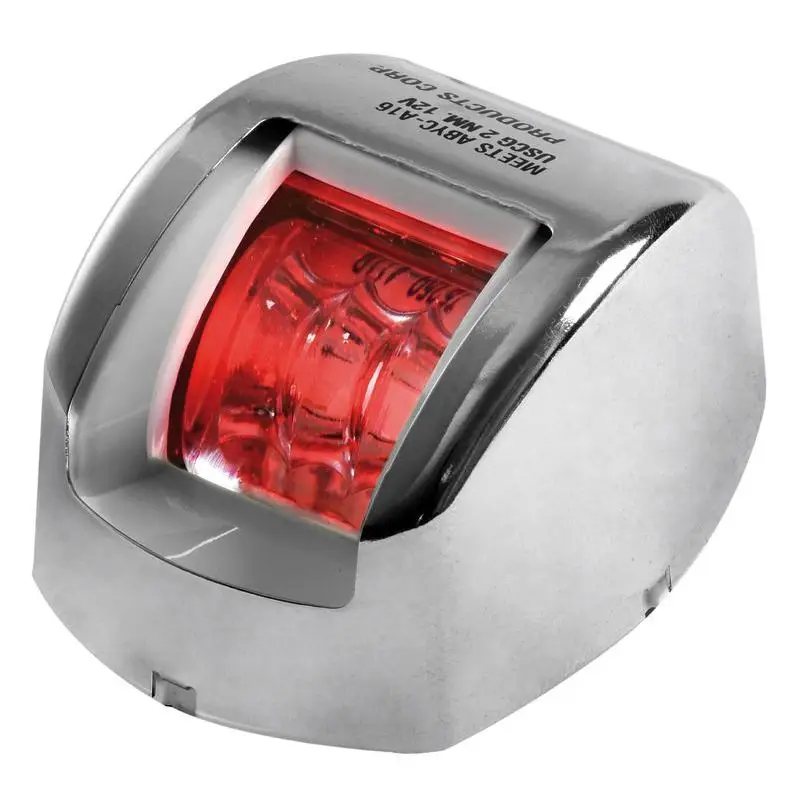 Fanale di via Mouse rosso in acciaio inox per imbarcazioni fino a 20 m - Osculati Esclusivo