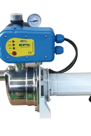 Spedito Oggi Autoclave J-Mini EPC 12 V - Pompa Autoadescante in Acciaio Inox con Sistema di Controllo Elettronico della Pressione per Nautica e Barche