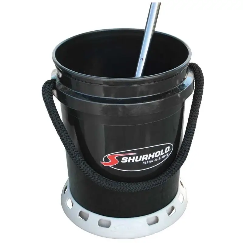 Quantità Limitata Secchiello Nautico 19,25 lt (5 galloni) Shurhold - Plastica UV Resistente con Base Antiscivolo e Portaoggetti Integrato