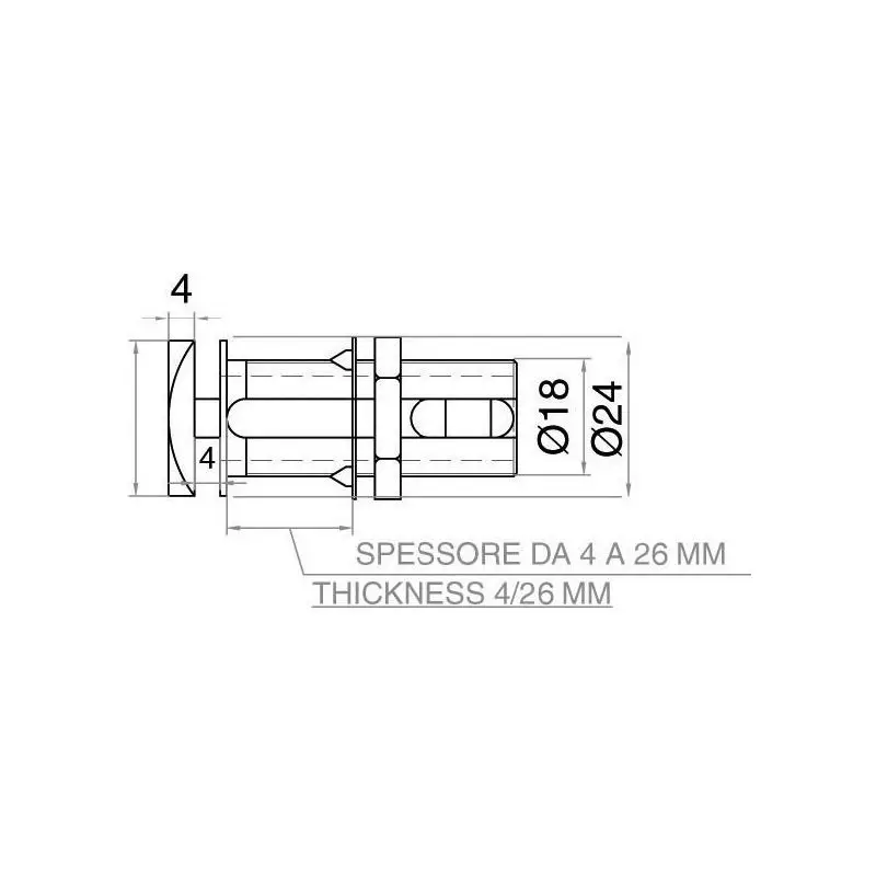 Chiusura Flush Lock Rettangolare Universale in Acciaio Inox e Ottone Cromato per Cassetti e Ante Nautiche - Robusta e Pratica per Uso Marittimo Bestseller