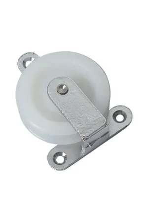 Carrucole in nylon con supporto in ottone argento cromato - Foresti e Suardi - Piane per vela e nautica Spedizione Espresso