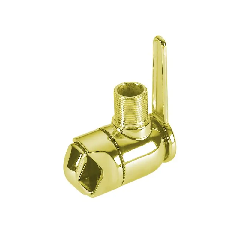 Prezzo Ridotto Porta antenna in ottone giallo lucido Foresti e Suardi per pulpito regolabile - Accessorio nautico di alta qualità