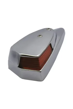 Acquista Ora Fanali di Posizione Laterali in Ottone Cromato Argento - Foresti e Suardi con Fissaggio a 2 Viti per Nautica e Barche