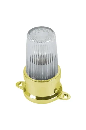 A Buon Prezzo Fanale Testa Albero in Ottone Giallo Lucido Foresti e Suardi con Fissaggio a 2 Viti - Nautica e Barche