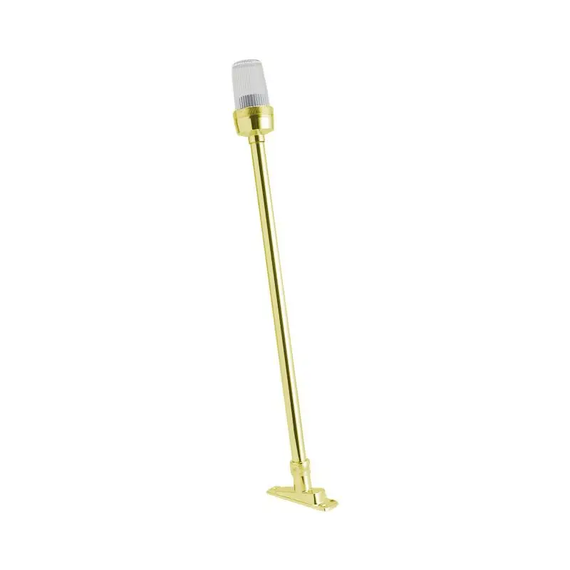 Fanale Rientrabile in Ottone Giallo Lucido 580 mm - Foresti e Suardi, Ideale per Vela e Nautica Nuovo Arrivo