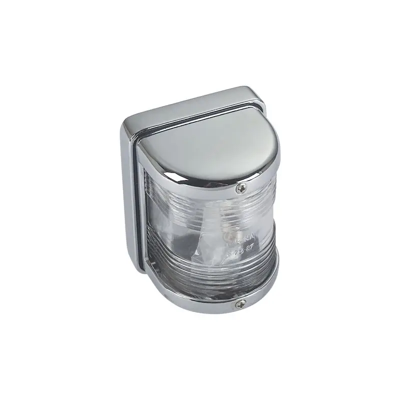 Promo Stagionale Fanali di via Foresti e Suardi in ottone argento cromato con fissaggio centrale a 4 viti per barche e nautica