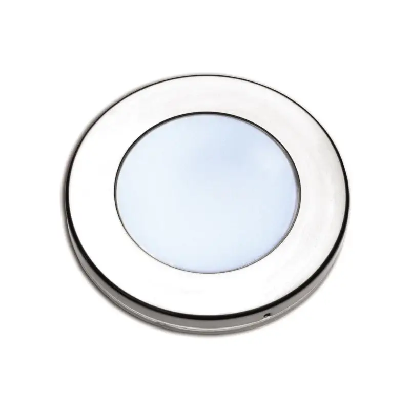 Ultime Pezzi Spot LED da Esterno Foresti e Suardi SAGITTARIUS C Inox Lucido 3W 3200°K Bianco con Incasso in Policarbonato Opale