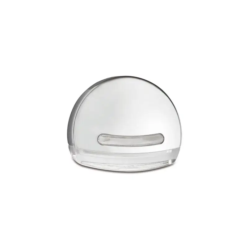 Luce di cortesia Foresti e Suardi ELETRA T © in Ottone Argento Cromato con LED Rosso per Esterni - Tecnopolimero Trasparente Ultime Pezzi