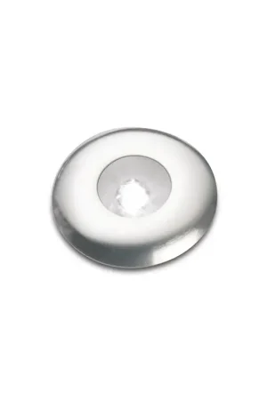 Acquista Ora Luce di cortesia LED Foresti e Suardi in ottone argento cromato 6000 °K Bianco - Ideale per esterni con lente in policarbonato