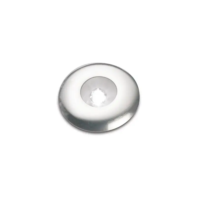 Luce di cortesia per esterni Foresti e Suardi in ottone argentato cromato con LED Rosso - Sicurezza e stile per la nautica e le barche Offerta Limitata
