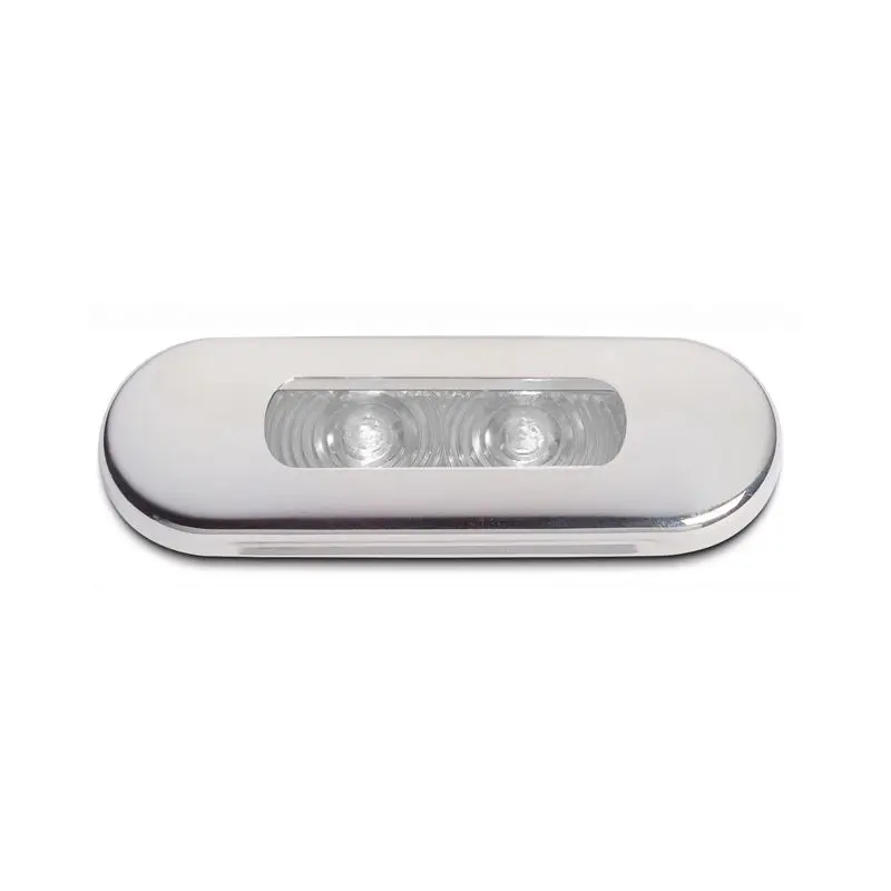 Offerta Speciale Luce di Cortesia LED Bianco 3200 °K Inox Lucido Foresti e Suardi - Illuminazione Ideale per Esterni Nautica e Barche