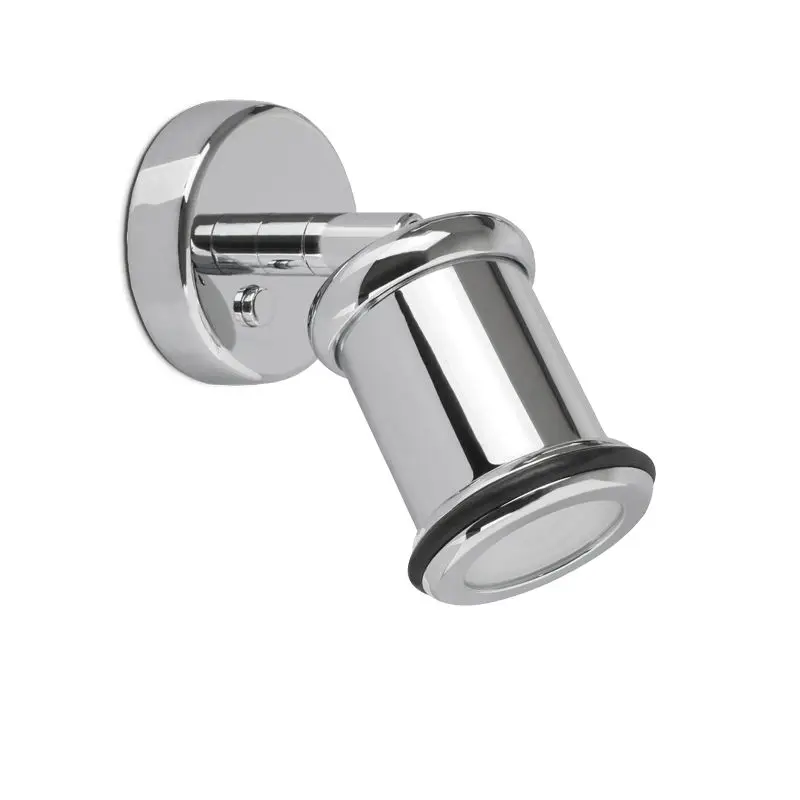 Novità Luce da lettura orientabile da parete ARA SMALL in ottone argento cromato con Power LED 4000 °K bianco - Foresti e Suardi
