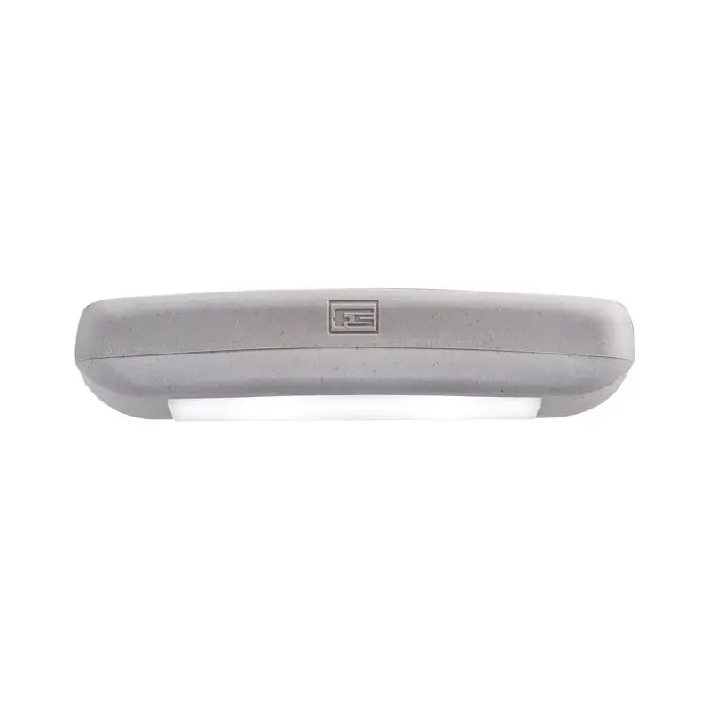 Faretto Stagno Power LED 3 3200 °K Bianco Foresti e Suardi - Design Christian Grande, Fissaggio Rapido per Tubolari Ø22-Ø40mm, Corpo in Silicone Grigio con Lente in Policabonato Opale Di Tendenza