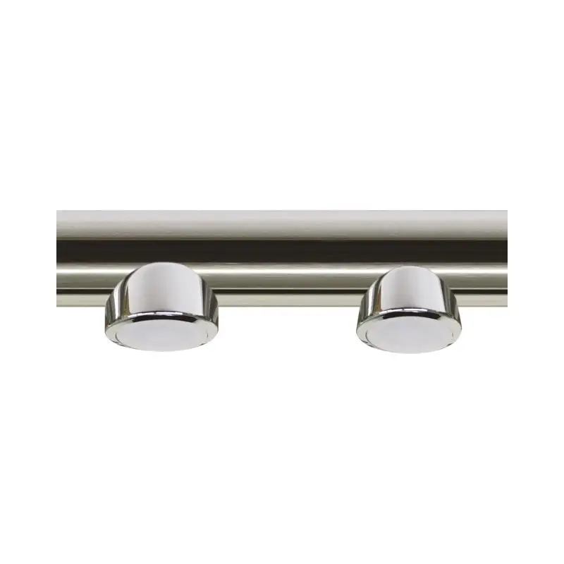 Faretto Stagno in Ottone Argento Cromato Power LED 4000 °K per Tubi da 25 mm - Foresti e Suardi - Illuminazione Nautica per Tendalini e Fissaggio Diretto su Tubi Ordina Subito