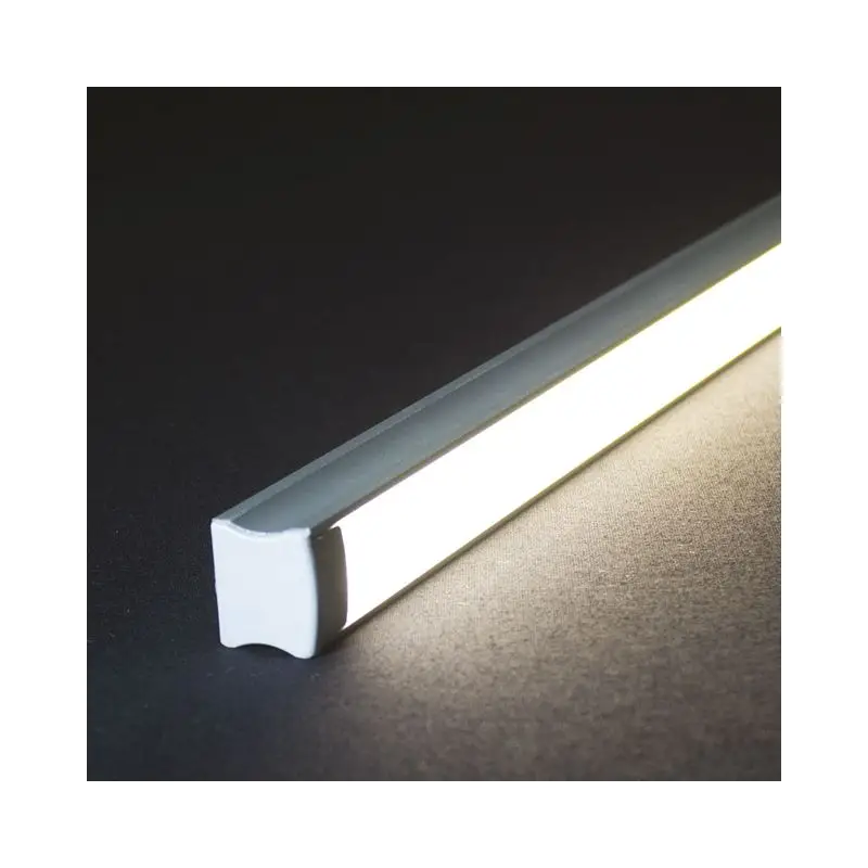 Profilo LED in Alluminio Foresti e Suardi RIGHT LINE B, 1000 mm, Bianco 3200 °K, con Fori per Fissaggio e Opale. Prezzo Conveniente