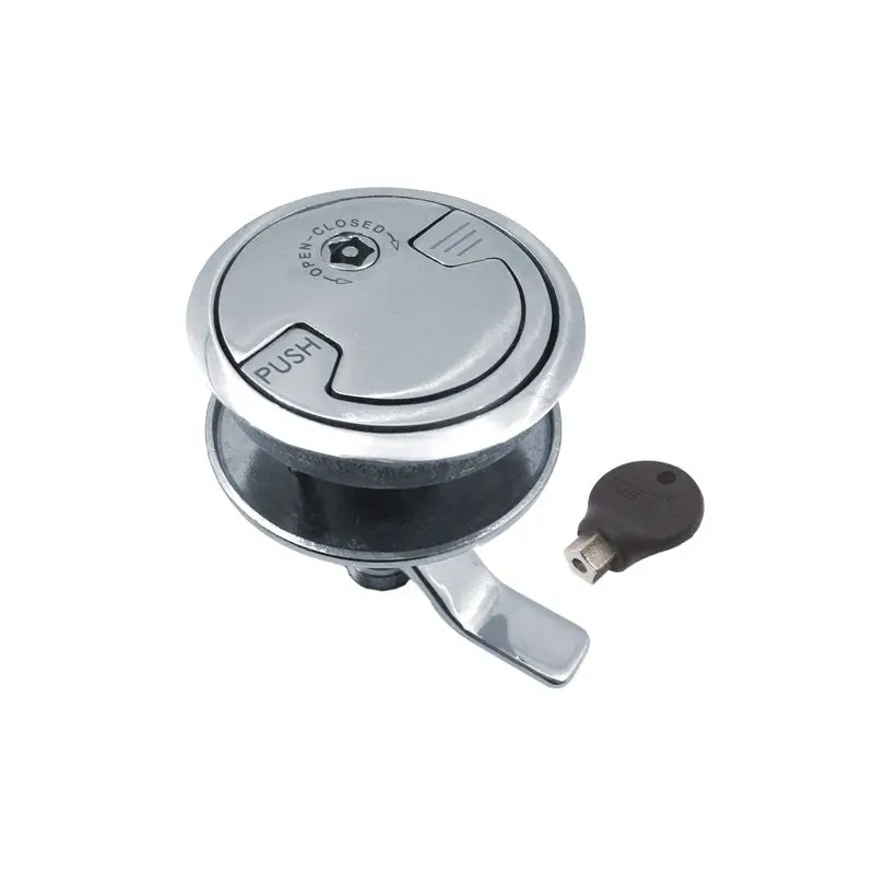 Bestseller Alzapagliolo in Acciaio Inox AISI 316 L con Serratura - Foresti e Suardi - Chiusura a Filo Regolabile e Antivibrante, Incasso Diam. 59 mm