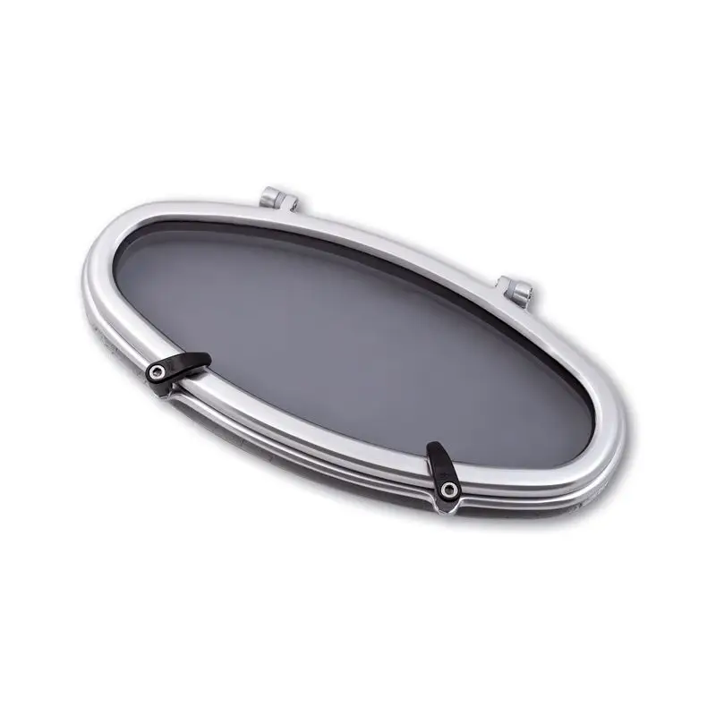 Must-Have Oblò in Alluminio Anodizzato Foresti e Suardi 193 x 440 mm con Guarnizione Neoprene e Apertura Regolabile - Ideale per Barche e Nautica