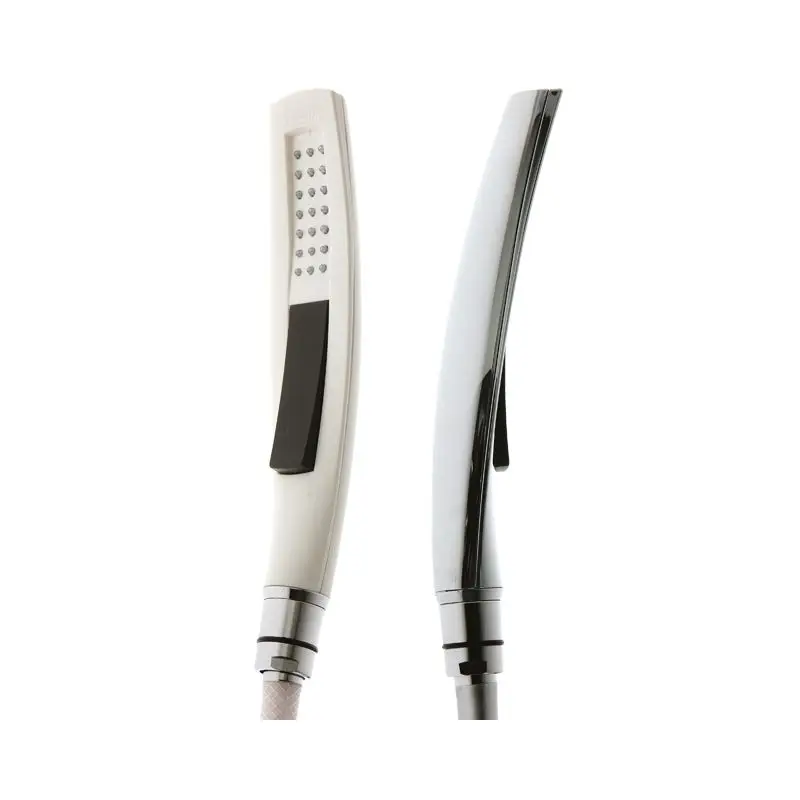 Doccia HANDWASH in ottone argento cromato 4000 mm - Marca Foresti e Suardi, finitura cromata o bianca, con tubo flessibile e soffione rettangolare autopulente. Più Venduto