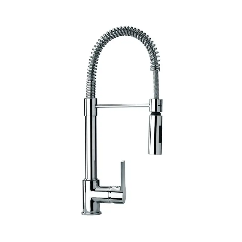 Miscelatore Lavello Monocomando Monoforo Foresti e Suardi LE MANS in Ottone Argento Cromato con Bocca a Molla per Barche e Nautica A Buon Prezzo