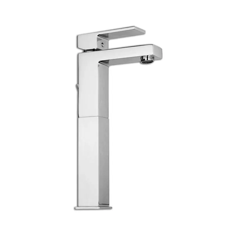 Miscelatore Monoforo Lavabo Alto in Ottone Argento Cromato DAX R - Foresti e Suardi con Boccola Scarico Automatico da 1'' 1/4 Promo Stagionale
