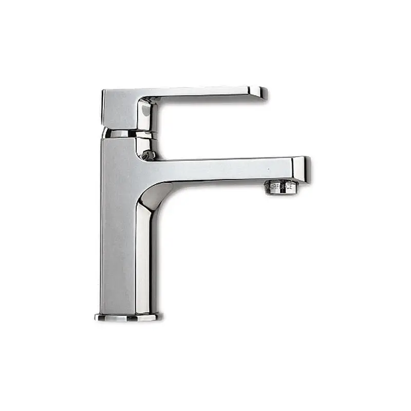 Spedizione Espresso Miscelatore lavabo OVO in ottone argento cromato con boccola scarico automatico 1’’ 1/4 - Foresti e Suardi