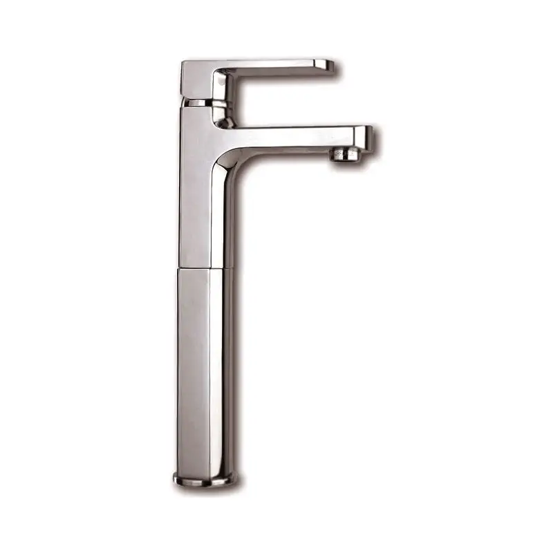 Quantità Limitata Miscelatore Lavabo Alto in Ottone Argento Cromato - Foresti e Suardi con Boccola Scarico Automatico 1'' 1/4
