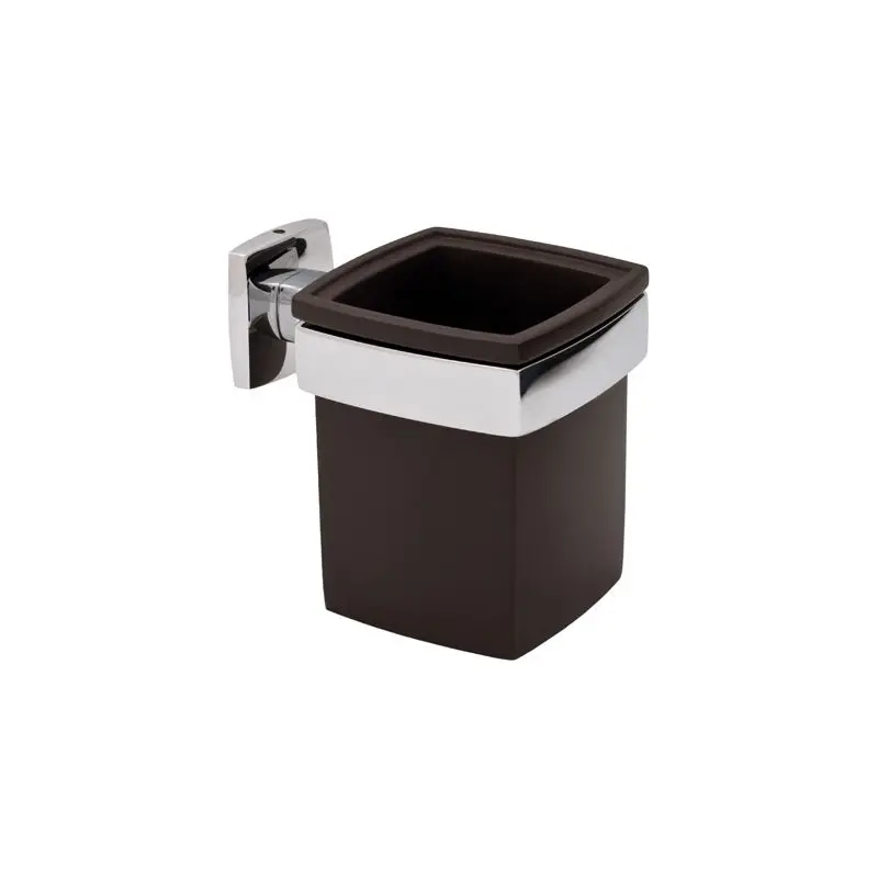 Ultima Occasione Porta Bicchiere da Parete Nautilus in Ottone Argento Cromato BCO Bianco - Marca Foresti e Suardi