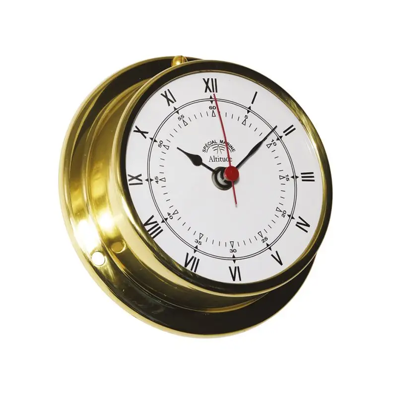 Orologio Verniciato Foresti e Suardi - Orologio al Quarzo con Cassa Fissa Ø 72 mm, Design Nautico, Pile AA (LR6) Non Incluse Solo Oggi