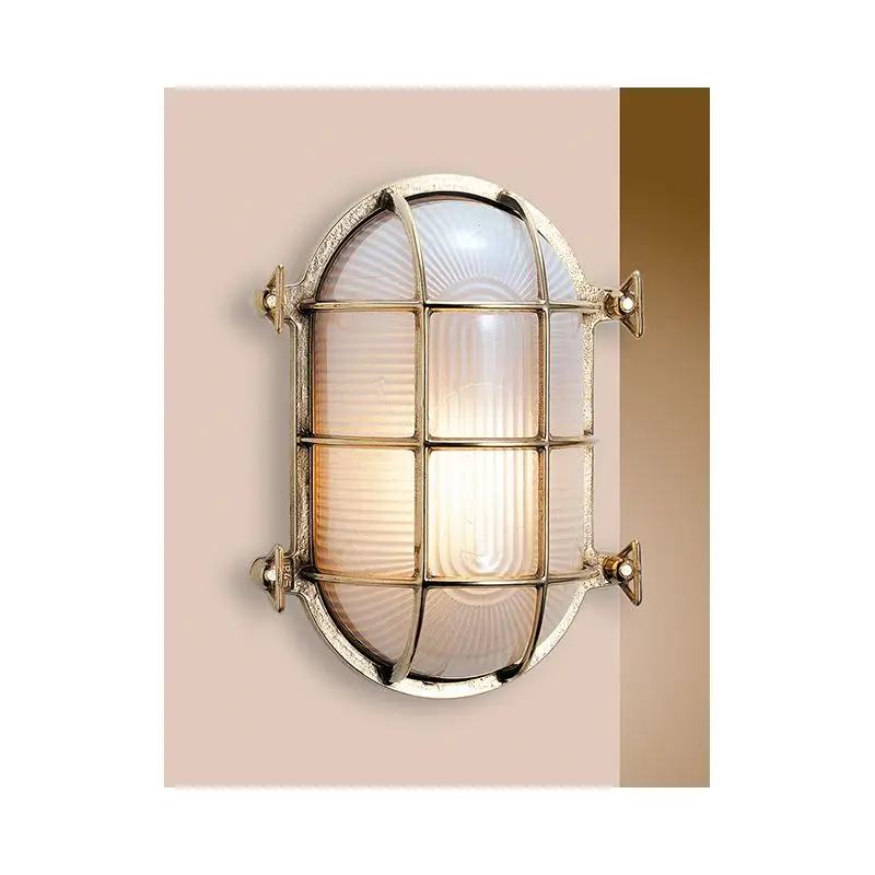 Tartaruga Ovale in Ottone Giallo Lucido E27 T Trasparente - Foresti e Suardi - Illuminazione Nautica 265x200 Offerta Limitata