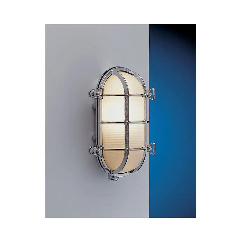 Solo Oggi Tartaruga Ovale in Ottone Argento Cromato E27 Sabbiato 200x139 - Foresti e Suardi - Illuminazione Nautica di Qualità