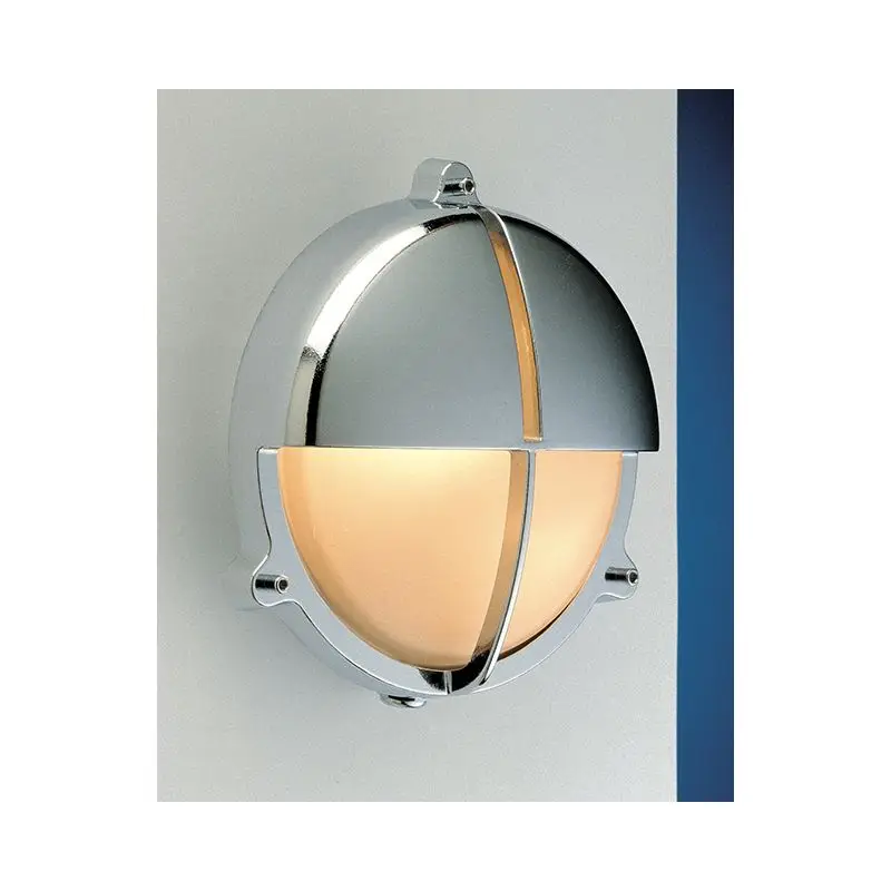 Acquista Ora Lampada Applique in Ottone Argento Cromato Ø200 E27 Sabbiato - Foresti e Suardi