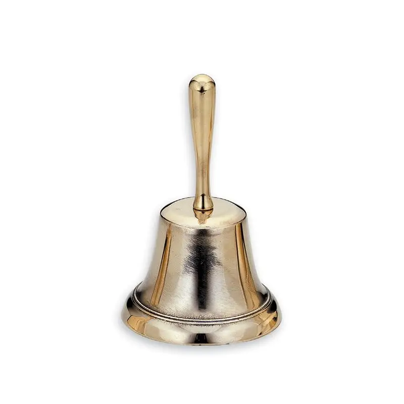 Popolare Campanello da Tavolo in Ottone Giallo Lucido Foresti e Suardi - Eleganza e Stile per la Vela e la Nautica