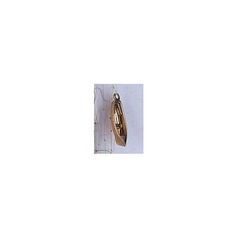 Promozione Ciondolo barca in ottone giallo lucido Foresti e Suardi - Elegante piccolo ciondolo nautico in ottone lucido per appassionati di vela e nautica