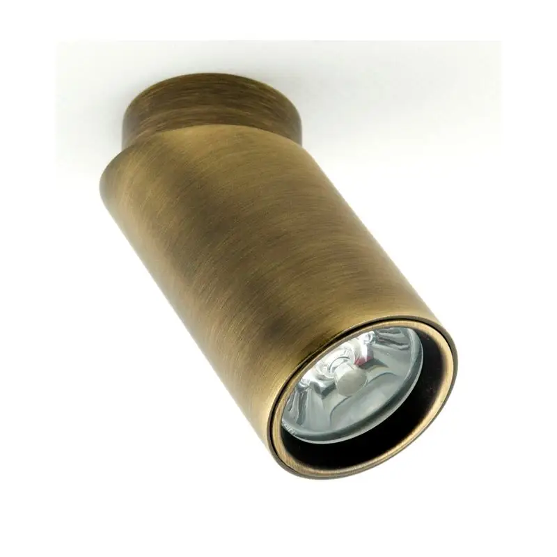Professionale Spot LED inclinato VOLANS 40 in ottone argento cromato - Illuminazione interna 4000°K, Foresti e Suardi