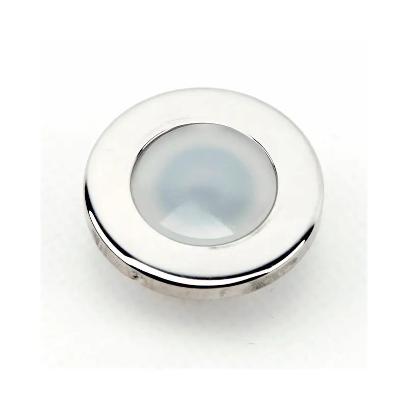 Luce di cortesia per esterni ALPHARD T Inox lucido LED Blu 10/30 Vdc - Foresti e Suardi, corpo in policarbonato trasparente con anello in acciaio inox AISI 316 L Occasione