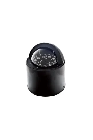 Bussola Urania BU2 con Certificato e Illuminazione 12V - Ø Apparente 4’ (100 mm), Sospensione Cardanica, Rosa Nera con Graduazione Bianca Acquista Ora