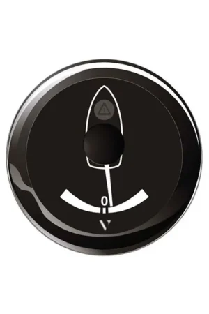 Compra Adesso Angolo di Barra Nero 12/24V con Scala -40°/+40° VDO Marine - Strumento Stagno IP67 con Spia Rossa e Cavo di Collegamento