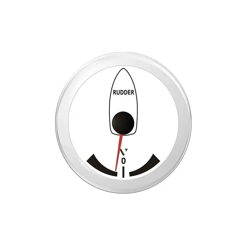 Angolo di Barra Bianco 12/24V con Scala -40°/+40° - Strumento Stagno IP67 con Spia Rossa e Cavo di Collegamento - VDO Marine Acquista Ora