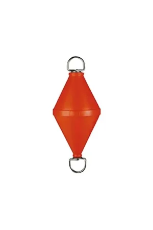 Gavitello Arancio Biconico da Ormeggio con Asta Ø 13 mm e Girelle in Acciaio Inox - Capacità 15 Litri, Polietilene Soffiato e Poliuretano Riempito Solo Oggi