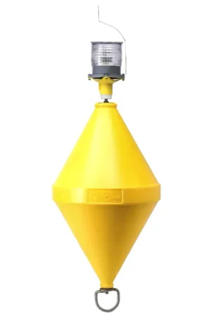 Boa segnaletica gialla con luce LED intermittente e pannello solare per alta visibilità. Non Perdere