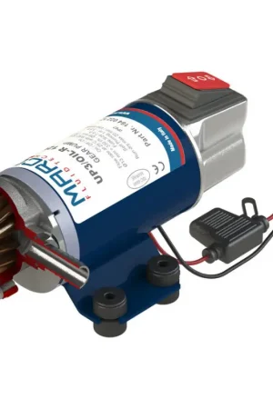 Pompa Ingranaggi UP3 Oil-R 12 V - Pompa Autoadescante in Bronzo per Oli con Interruttore Deviatore a 3 Posizioni e Portata di 5,5 Lt/min Acquista Ora