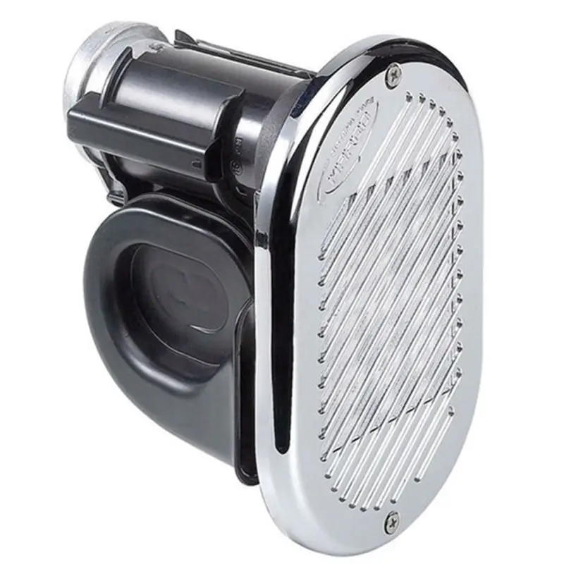 Tromba Incasso Cromata 24V - Tromba Elettropneumatica con Compressore Integrato per Barche e Yachts fino a 12m Promozione Esclusiva