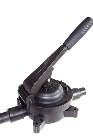 Esclusivo Pompa a Mano Ferrari Group - Pompa a Membrana Autoadescante per Nautica, Corpo in Plastica Antiurto, Viteria Inox, Portata 25 Lt/min, Aspirazione 5 mt, Mandata 8 mt, Ideale per Liquidi Non Corrosivi