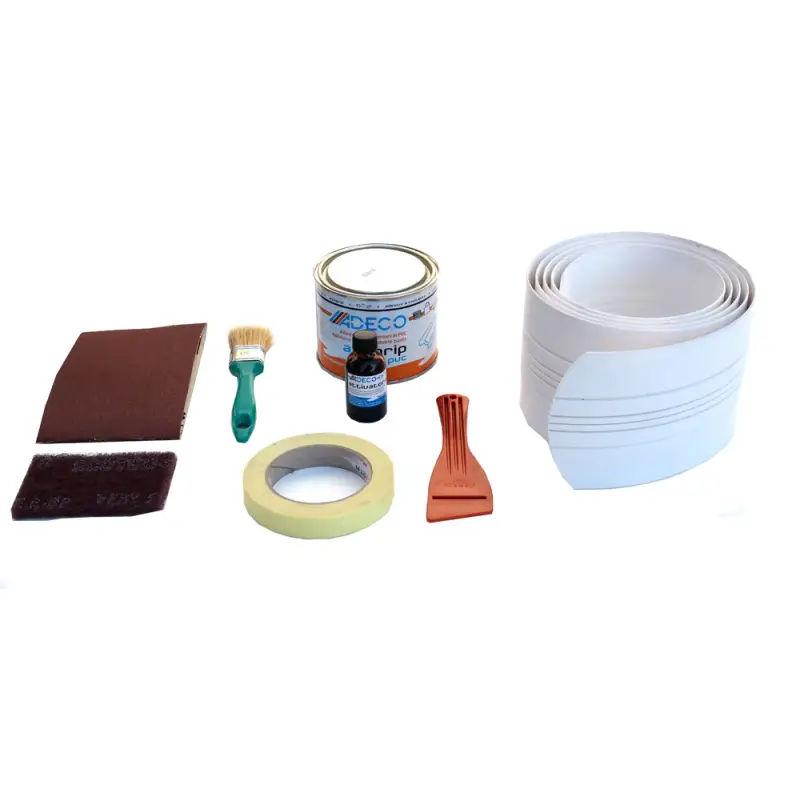 Bestseller Proteggi Chiglia in PVC Bianco per Imbarcazioni - Lunghezza 120 cm, Resistente ai Rulli di Alaggio, Kit di Installazione Incluso - Adatto per VTR, Legno e Alluminio