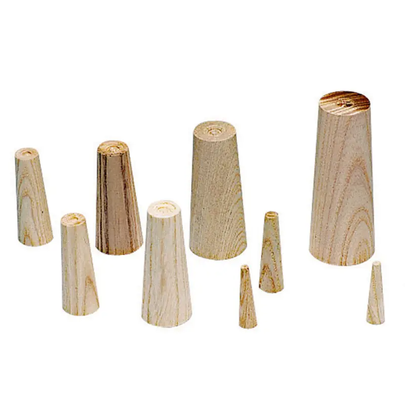 Compra Oggi Stesso Set di 9 Coni in Legno Turafalle per Emergenza - Tappi di Emergenza per Barche - Misure Varie da 40x10mm a 80x35mm
