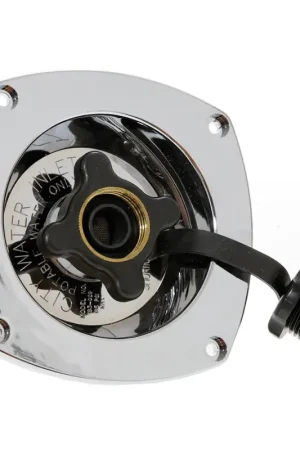 Regolatore di Pressione Cromato Uflex - Collegamento Sicuro per Impianto Nautico con Uscita a Gomito Orientabile e Stabilizzazione a 3,1 bar - Dimensioni Compatte 130x130x88 mm Popolare