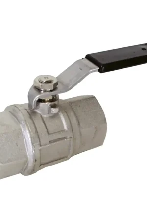 Economico Valvola a Sfera da 3" in Ottone con Leva in Acciaio Dacromet - Maniglia Termoisolata e Passaggio Totale