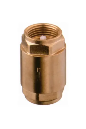 Valvola di Ritegno in Ottone 1/2" - Filettatura Femmina/Femmina - Airaga Reso Gratuito